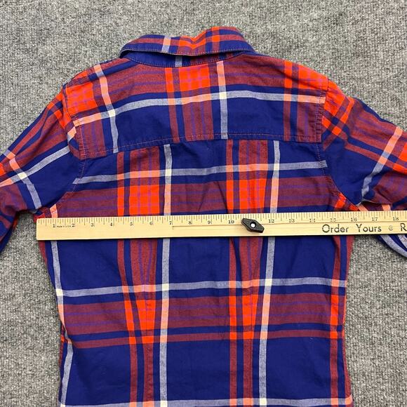 The North Face Flannel Shirt Womens XS Blue Red Plaid Cotton Collared Button-Up - Picture 8 of 11